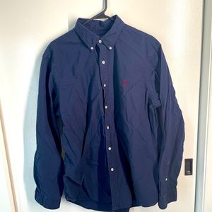 Ralph Lauren mens button up shirts. Light blue medium, orange medium, navy XL
